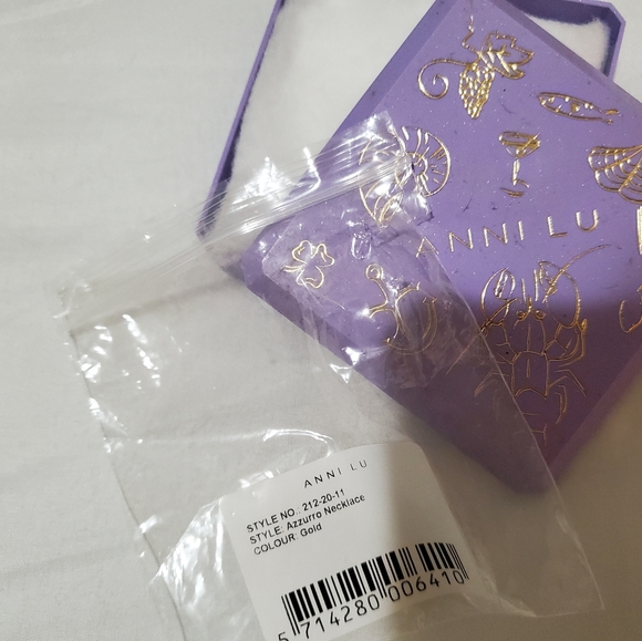 Anni Lu Azzuro NecklaceBlue and Gold NWOT - Picture 2 of 5